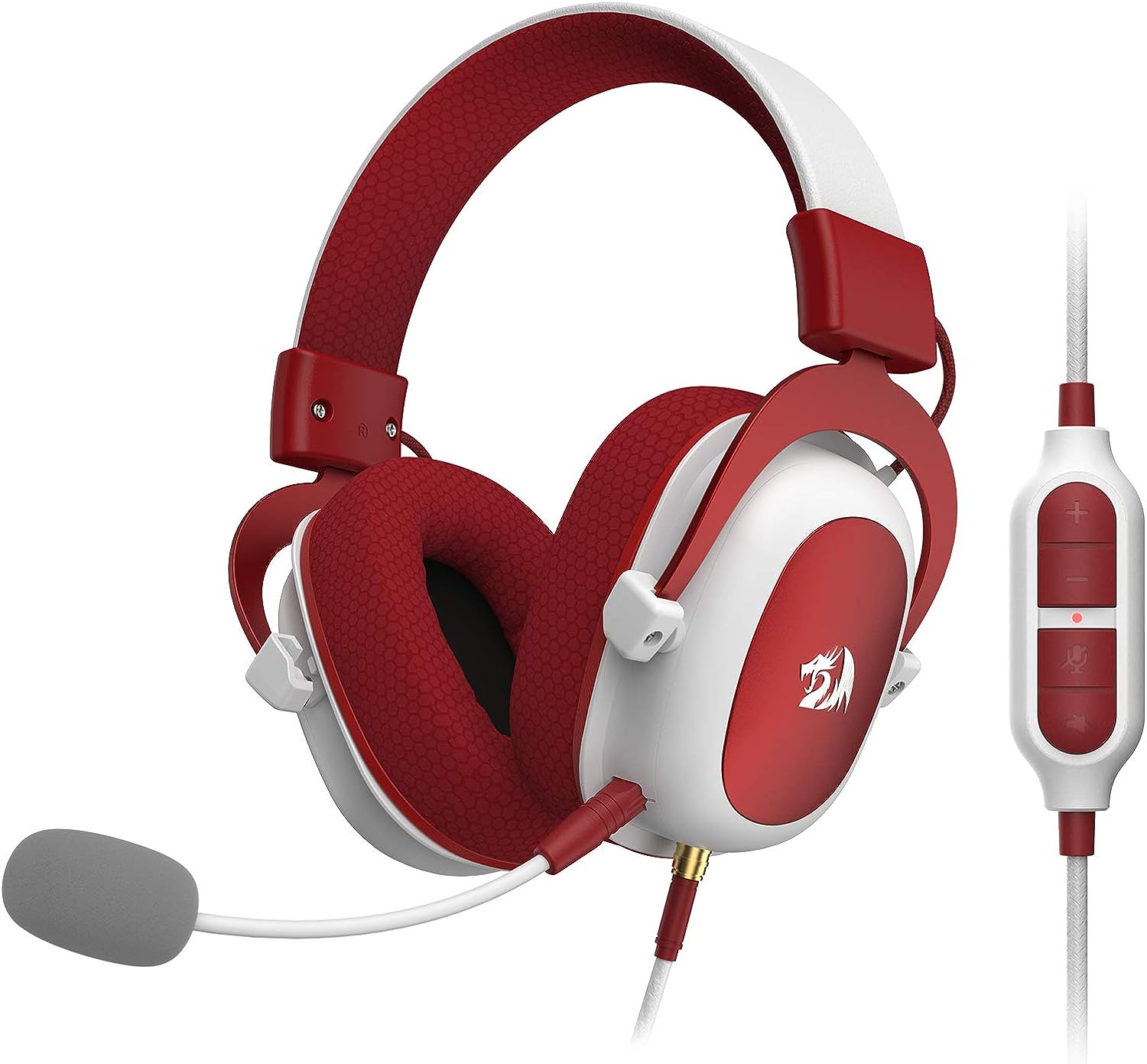 Redragon H510-Xmas Zeus 2 Wired Gaming Headset - 7.1 Surround Sound - Breathable Fabric Cushion Cover - 53MM Drivers - Detachable Mic - Headphone for PC, PS4/3, Xbox One/Series X, NS, Christmas Edition Redragon H510-Xmas Zeus 2 Wired Gaming Headset - 7.1 Surround Sound - Breathable Fabric Cushion Cover - 53MM Drivers - Detachable Mic - Headphone for PC, PS4/3, Xbox One/Series X, NS, Christmas Edition